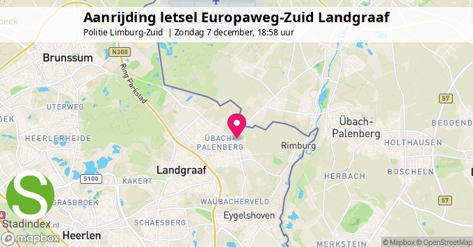 Aanrijding letsel Europaweg-Zuid Landgraaf