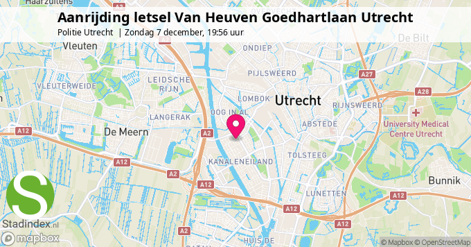 Aanrijding letsel Van Heuven Goedhartlaan Utrecht