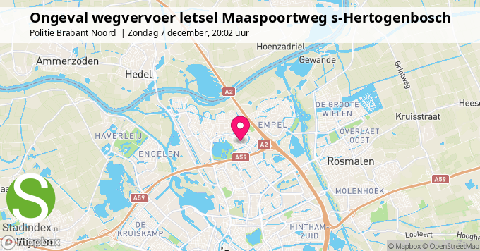 Ongeval wegvervoer letsel Maaspoortweg s-Hertogenbosch