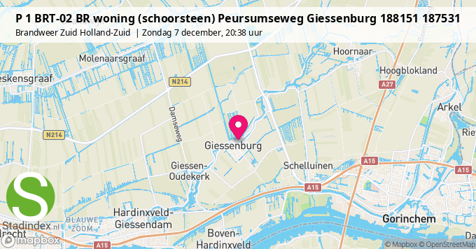 P 1 BRT-02 BR woning (schoorsteen) Peursumseweg Giessenburg 188151 187531