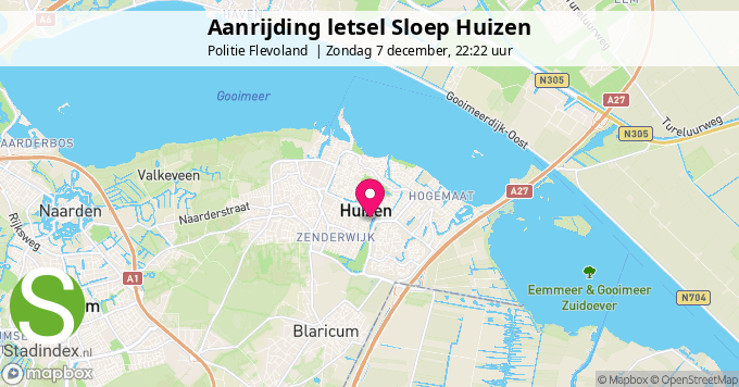 Aanrijding letsel Sloep Huizen