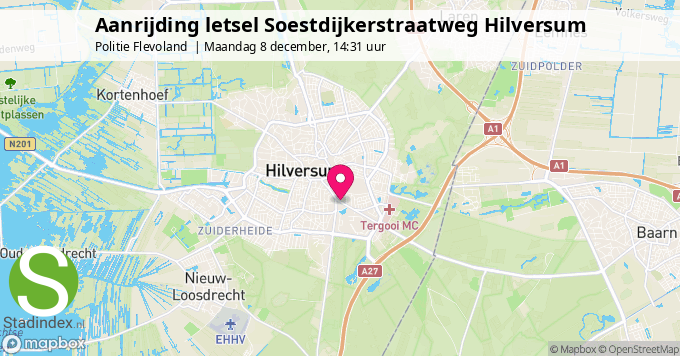 Aanrijding letsel Soestdijkerstraatweg Hilversum