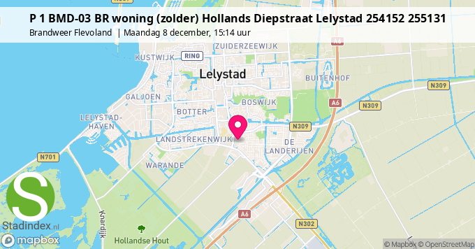 P 1 BMD-03 BR woning (zolder) Hollands Diepstraat Lelystad 254152 255131