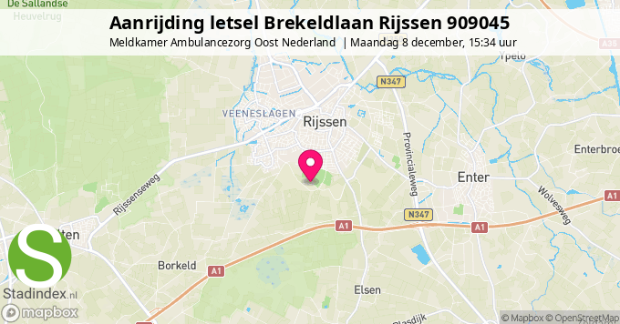 Aanrijding letsel Brekeldlaan Rijssen 909045