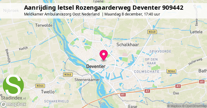 Aanrijding letsel Rozengaarderweg Deventer 909442