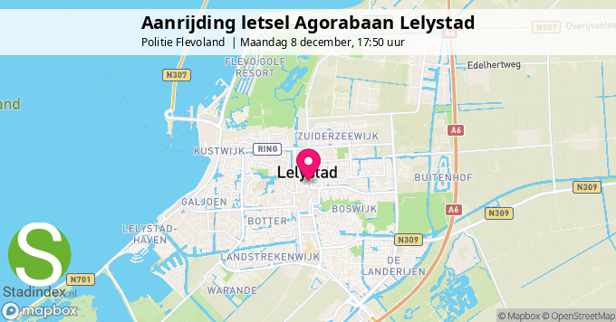 Aanrijding letsel Agorabaan Lelystad