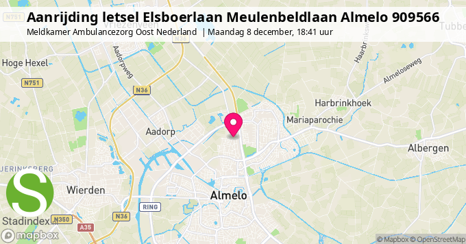 Aanrijding letsel Elsboerlaan Meulenbeldlaan Almelo 909566