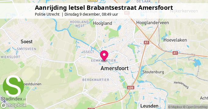 Aanrijding letsel Brabantsestraat Amersfoort