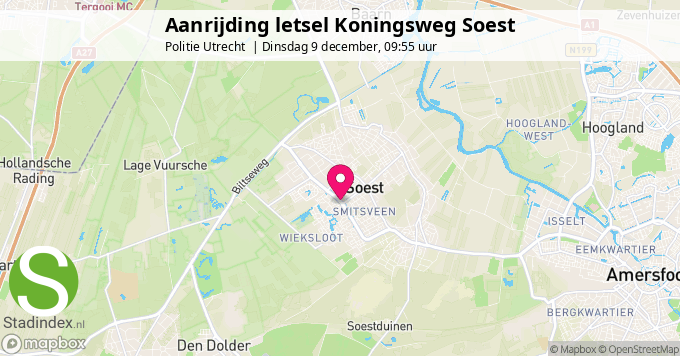 Aanrijding letsel Koningsweg Soest
