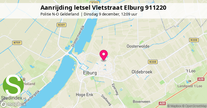 Aanrijding letsel Vletstraat Elburg 911220