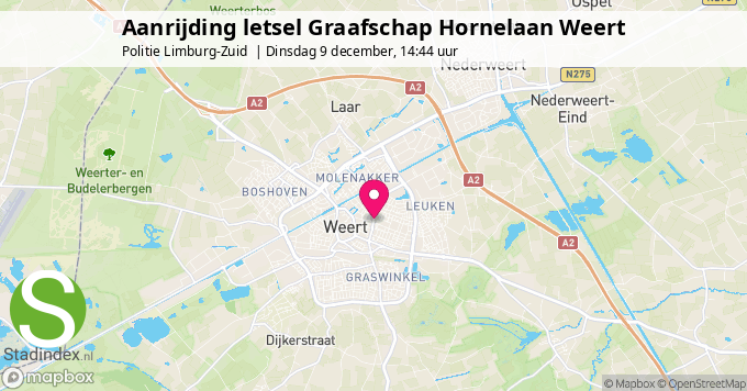 Aanrijding letsel Graafschap Hornelaan Weert