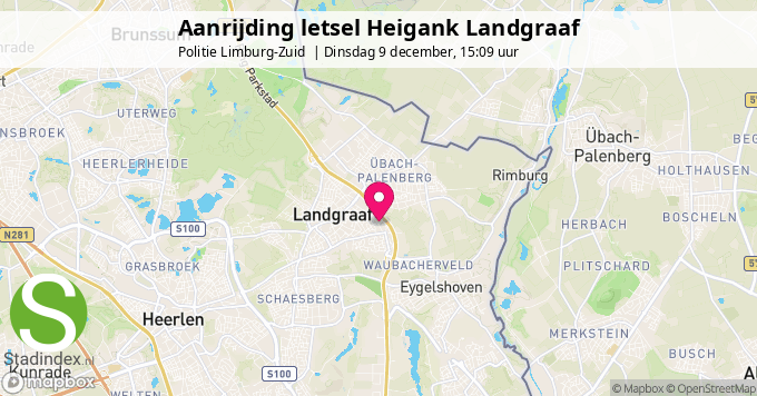 Aanrijding letsel Heigank Landgraaf