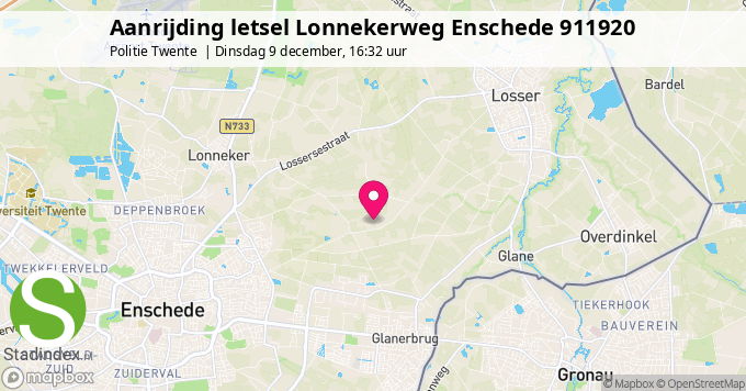 Aanrijding letsel Lonnekerweg Enschede 911920