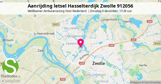 Aanrijding letsel Hasselterdijk Zwolle 912056