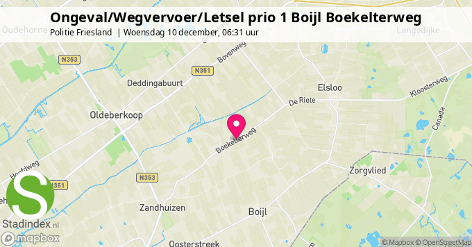 Ongeval/Wegvervoer/Letsel prio 1 Boijl Boekelterweg