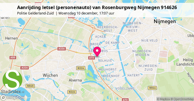 Aanrijding letsel (personenauto) van Rosenburgweg Nijmegen 914626