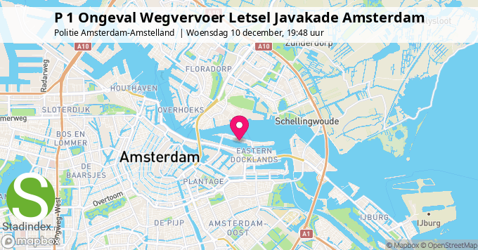 P 1 Ongeval Wegvervoer Letsel Javakade Amsterdam