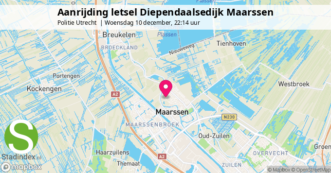 Aanrijding letsel Diependaalsedijk Maarssen